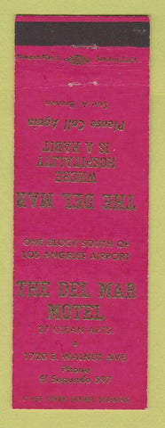 Matchbook Cover - Del Mar Motel El Segundo CA