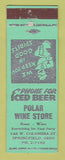 Matchbook Cover - Polar Wine Store Springfield OH WORN BACK