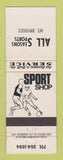 Matchbook Cover - All Seasons Sports Mount Brydges ON