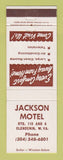 Matchbook Cover - Jackson Motel Glendenin WV