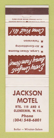 Matchbook Cover - Jackson Motel Glendenin WV