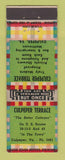 Matchbook Cover - Culpeper Terrace VA motel