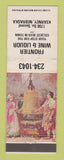 Matchbook Cover - Frontier Wine Liquor Kearney NE WEAR