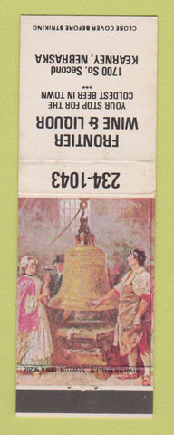 Matchbook Cover - Frontier Wine Liquor Kearney NE WEAR