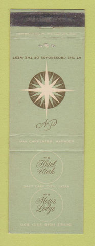 Matchbook Cover - Hotel Utah Salt Lake City UT Motor Lodge