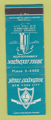 Matchbook Cover - Hotel Lexington New York City WEAR
