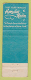 Matchbook Cover - Hotel Lexington New York City WEAR