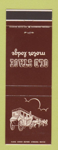 Matchbook Cover - Old Stage Motor Lodge Colonial Heights VA