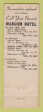 Matchbook Cover - Henry Hudson Hotel New York City
