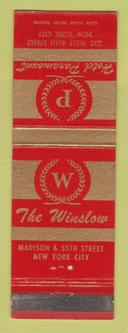 Matchbook Cover - Hotel Paramount New York City