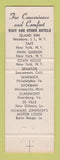 Matchbook Cover - Hotel Taft New York City
