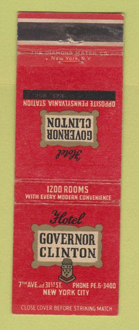 Matchbook Cover - Hotel Governor Clinton New York City