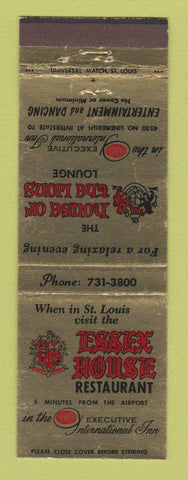 Matchbook Cover - Essex House Restaurant St Louis MO WEAR