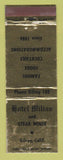 Matchbook Cover - Hotel Milias Steak House Gilroy CA WORN