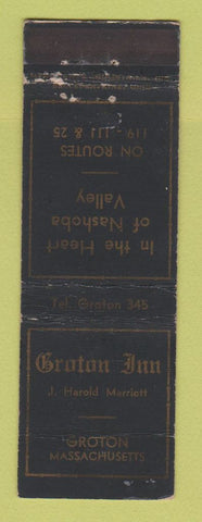 Matchbook Cover - Groton Inn MA WORN