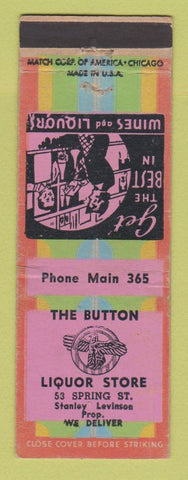 Matchbook Cover - Button Liquor Store Stanley Levinson Rochester NY