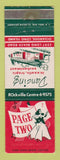 Matchbook Cover - Page Two Restaurant Oceanside LI NY WEAR