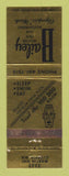 Matchbook Cover - Bailey Motor Inn Restaurant Olympia WA WEAR