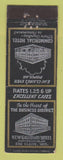 Matchbook Cover - Commercial Hotel Eau Claire WI WEAR