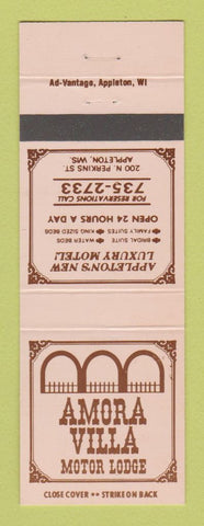 Matchbook Cover - Amora Villa Motor Lodge Appleton WI
