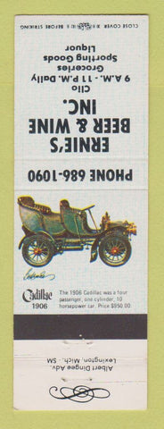 Matchbook Cover - Ernie's Beer and Wine Store Clio MI