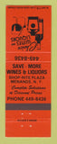 Matchbook Cover - Save More Wines Liquors Menands NY