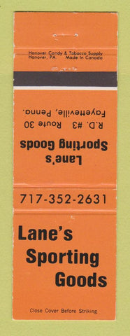Matchbook Cover - Lane's Sporting Goods Fayetteville PA
