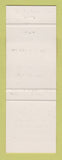 Matchbook Cover - Henry's Skate Service Hockey ice skating Winnipeg MB
