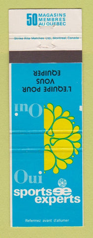 Matchbook Cover - Sports Experts QC Sporting Goods