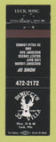 Matchbook Cover - Denucci's 35 Villa Luck WI