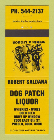 Matchbook Cover - Dog Patch Liquor Pueblo Colorado