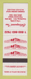 Matchbook Cover - Rafters Tree Top Lounge Collingwood Inn Courtenay BC