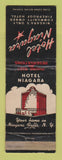 Matchbook Cover - Hotel Niagara Niagara Falls NY WORN