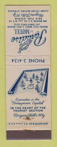 Matchbook Cover - Paradise Motel Niagara Falls NY