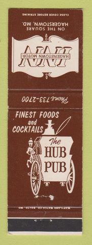 Matchbook Cover - Hagerstown Motor Inn MD Hub Pub