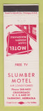 Matchbook Cover - Slumber Motel Fairmont NE