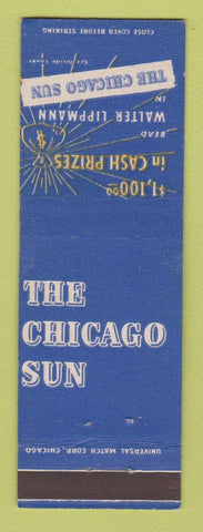 Matchbook Cover - The Chicago Sun Newspaper IL