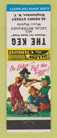 Matchbook Cover - The Keg Bar Binghamton NY hillbilly