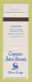 Matchbook Cover - Captain John Smith Motor Lodge Williamsburg VA