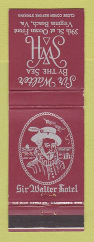 Matchbook Cover - Sir Walter Hotel Virginia Beach VA