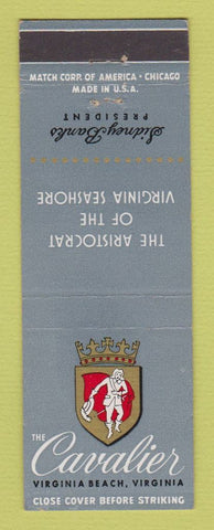 Matchbook Cover - Cavalier Hotel Virginia Beach VA