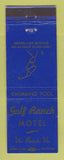 Matchbook Cover - Golf Ranch Motel Virginia Beach VA