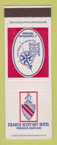 Matchbook Cover - Francis Scott Key Hotel Frederick MD