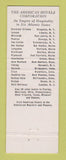 Matchbook Cover - Francis Scott Key Hotel Frederick MD
