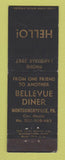 Matchbook Cover - Bellevue Diner Montgomeryville PA