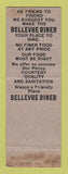Matchbook Cover - Bellevue Diner Montgomeryville PA