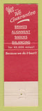 Matchbook Cover - 4TM Brake Front End Rockport Cleveland OH