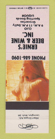 Matchbook Cover - Ernie's Beer and Wine Store Clio MI pinup