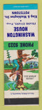 Matchbook Cover - Washington House Pottstown PA hillbilly
