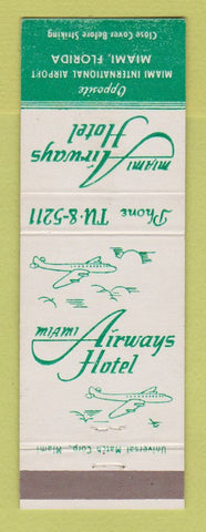 Matchbook Cover - Miami Airways Hotel Miami FL